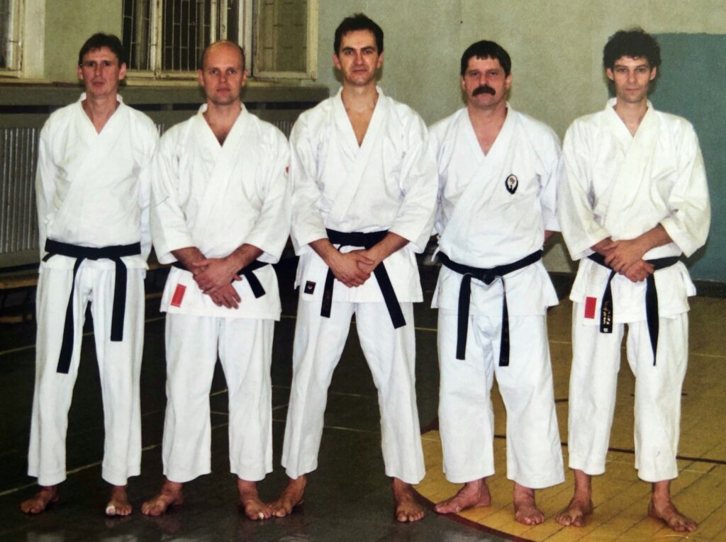 Ludwig, Pieter, Luc, André De Rijck and Pieter Wado-Ryu Karate Club Moscow André De Rijck