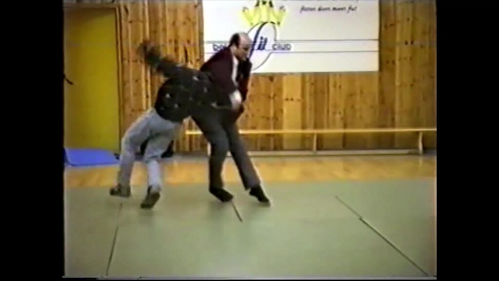 Self-defense techniques given by Claude Tassin with Giovanni Simula