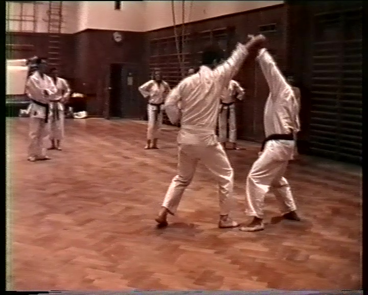 Typical Wado-Ryu Karate training under direction of Xavier Wispenninckx in the years 80's with Yakusoku Kumite