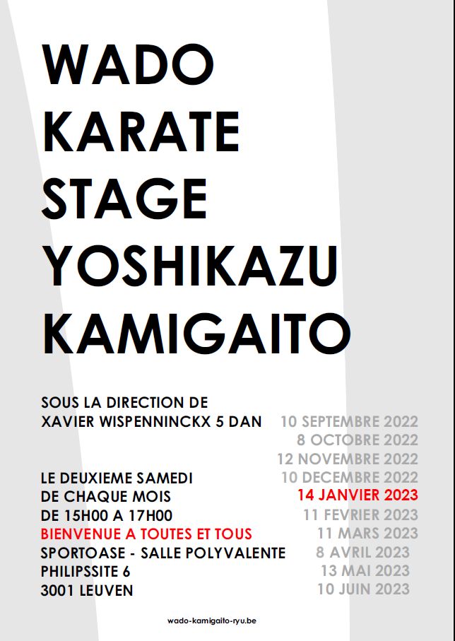 Stage karate wado-ryu 14-01-2023