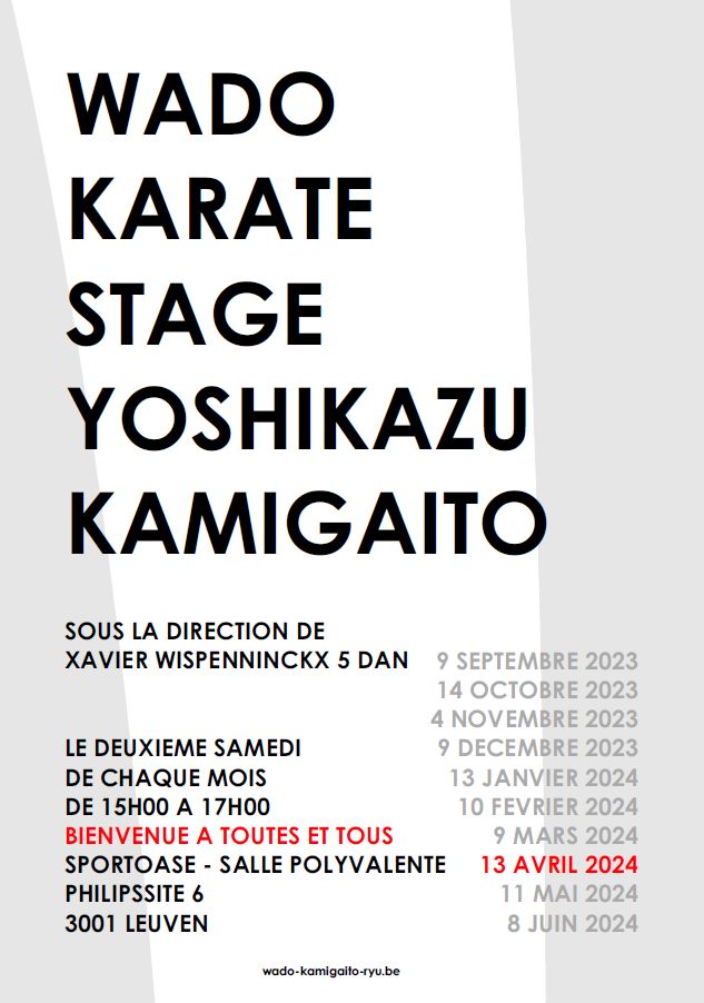 Stage karate wado-ryu 13-04-2024