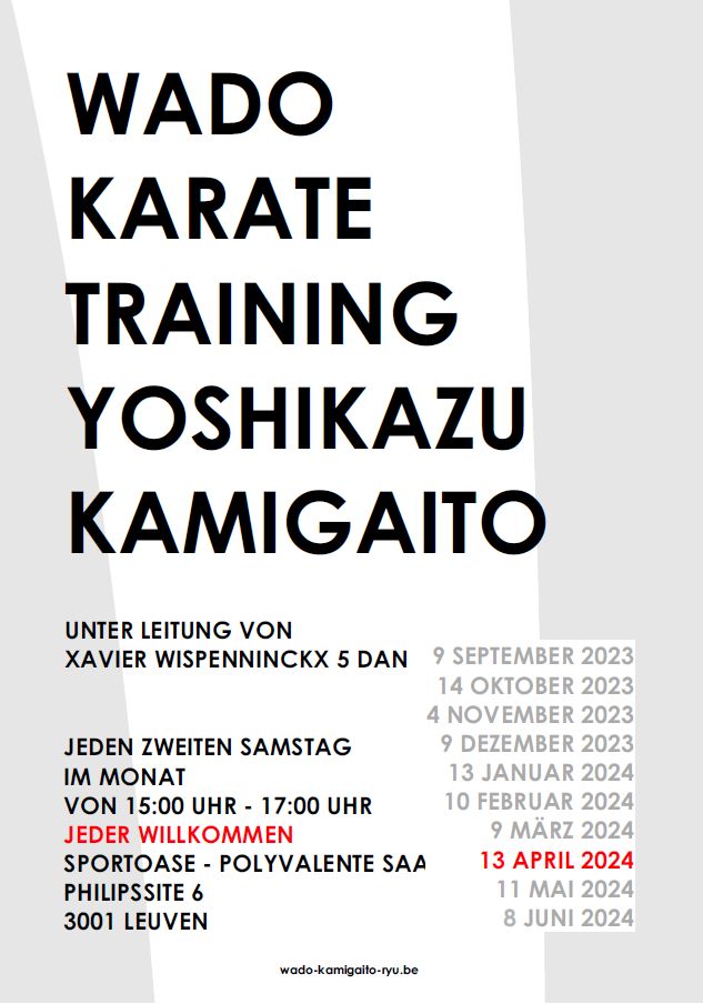 Wado-ryu karate Praktikum 13-04-2024