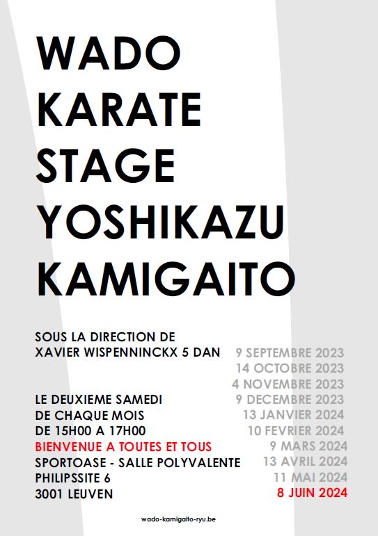 Stage karate wado-ryu 08-06-2024
