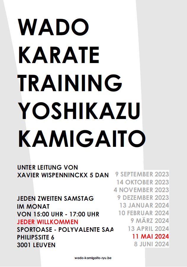 Wado-ryu karate Praktikum 11-05-2024